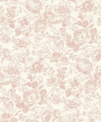 Tapeta róże angielskie Casadeco BTJD 201724101 Celestine Les Belles Toiles De Jouy 2