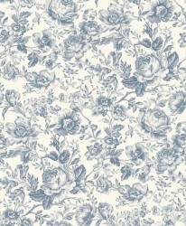 Tapeta róże angielskie Casadeco BTJD 201726505 Celestine Les Belles Toiles De Jouy 2