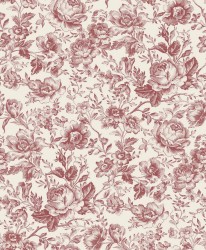 Tapeta róże angielskie Casadeco BTJD 201728558 Celestine Les Belles Toiles De Jouy 2