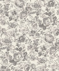 Tapeta róże angielskie Casadeco BTJD 201729909 Celestine Les Belles Toiles De Jouy 2