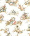 Tapeta dworskie sceny rodzajowe Casadeco BTJD 201737407 Gavotte Les Belles Toiles De Jouy 2