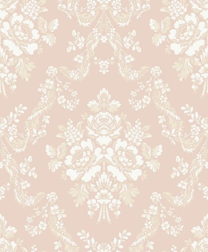 Tapeta barokowe ornamenty Casadeco BTJD 201744224 Pompadour Les Belles Toiles De Jouy 2