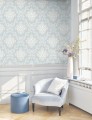 Tapeta barokowe ornamenty Casadeco BTJD 201746336 Pompadour Les Belles Toiles De Jouy 2