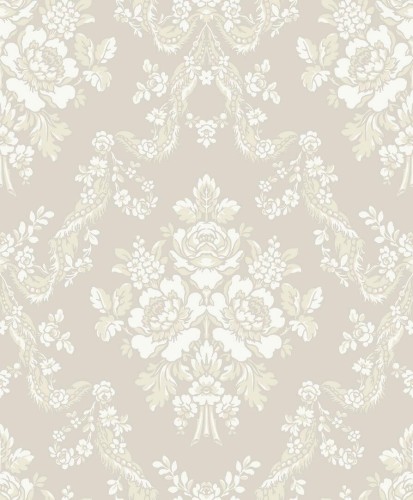 Tapeta barokowe ornamenty Casadeco BTJD 201749292 Pompadour Les Belles Toiles De Jouy 2