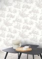 Tapeta sielankowe sceny Casadeco BTJD 87919103 Scene D'ete Les Belles Toiles De Jouy 2
