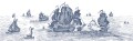 Fototapeta marynistyczna z żaglowcami Rebel Walls R14503 High Seas, Henderson Blue