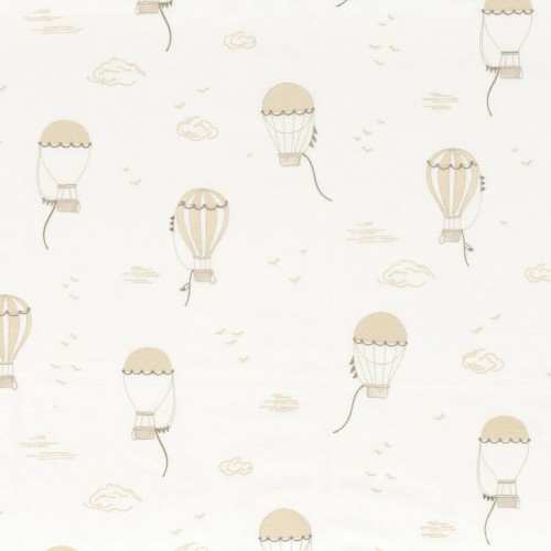 Tkanina haftowane balony na niebie Camengo 12510149 Misha Les Petits Reves
