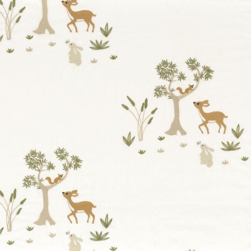 Tkanina leśne zwierzątka Camengo 12700193 Sacha Les Petits Reves