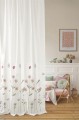 Tkanina w kwiaty z haftem Camengo 12720102 Lenael Les Petits Reves - 290 cm wys.