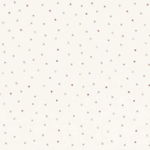 Tkanina haftowane kropeczki Camengo 45480163 Sage Les Petits Reves