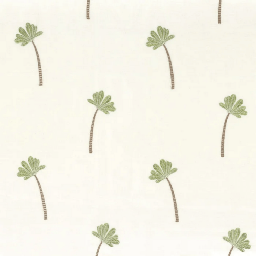 Tkanina haftowane palmy Camengo 12610198 Theo Les Petits Reves – 288 cm szer.