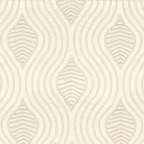 Tkanina z haftowanym wzorem Casamance 10340125 Volute Cote Lin Les Naturels 6