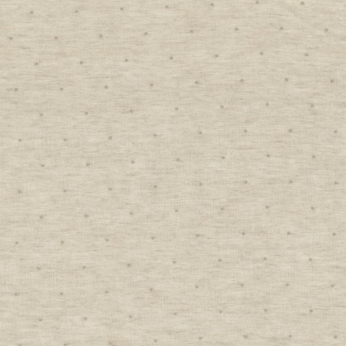 Tkanina lniana z haftowanymi kropkami Casamance 47010368 Samiel Cote Lin Les Naturels 6 - 280 cm