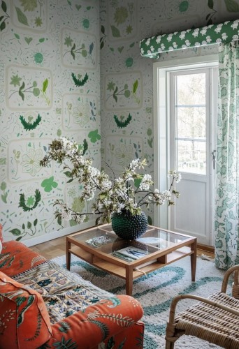 Fototapeta artystyczne kwiaty R21501 Reverie Green John-John Wallmansson