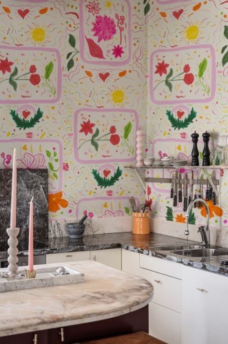 Fototapeta artystyczne kwiaty R21502 Reverie Pink John-John Wallmansson