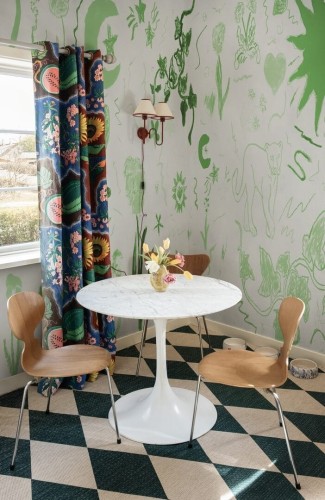 Fototapeta artystyczne rysunki R21506 Chroma Green John-John Wallmansson