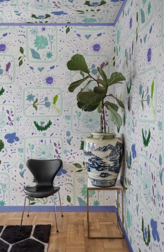 Fototapeta artystyczne kwiaty R21570 Reverie Lilac John-John Wallmansson