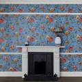 Tapeta kwiatowa w stylu jakobińskim House of Hackney Artemis Azure