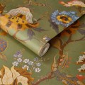 Tapeta kwiatowa w stylu jakobińskim House of Hackney Artemis Moss Green