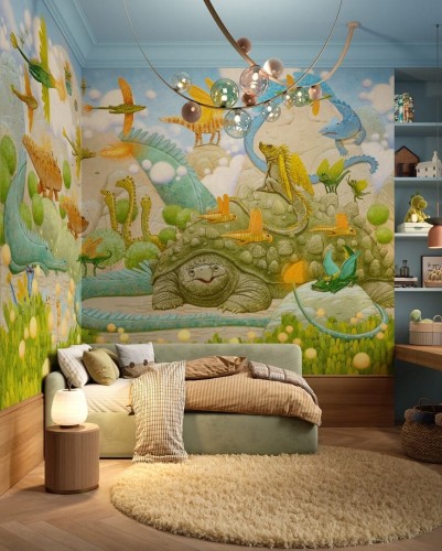 Fototapeta świat dinozaurów Wonderwall Dino 35084701