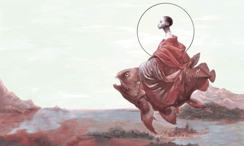 Fototapeta surrealistyczna postać Wonderwall Keisha 35093601