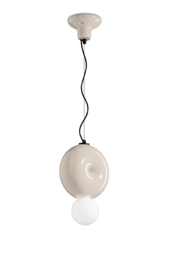 Lampa wisząca ceramiczna Ferroluce C2751 Crema BumBum Deco