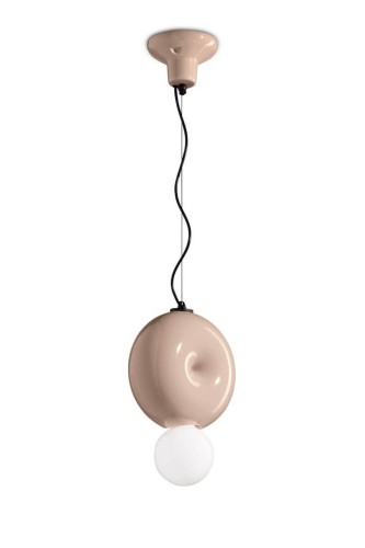 Lampa wisząca ceramiczna Ferroluce C2751 Grigio Sabbia BumBum Deco