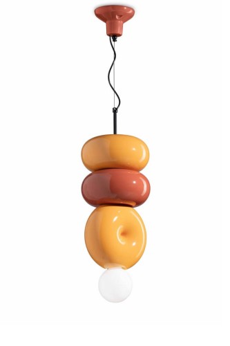 Lampa wisząca ceramiczna 3 Ferroluce C2753 MIX BumBum Deco