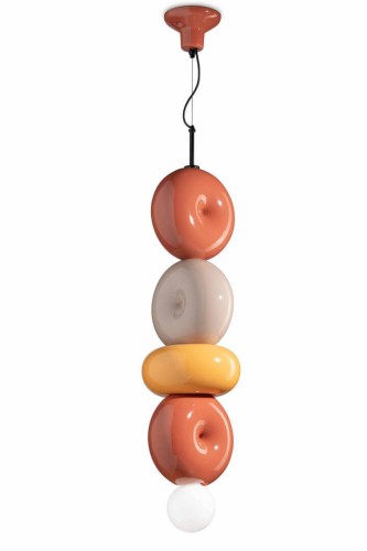 Lampa wisząca ceramiczna 4 Ferroluce C2754 MIX BumBum Deco