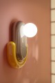 Kinkiet ceramiczny Ferroluce C2770 Grigio Sabbia + Giallo Eclair Deco