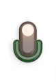 Kinkiet ceramiczny Ferroluce C2770 Moka + Verde Bali Eclair Deco