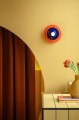 Kinkiet ceramiczny okrągły Ferroluce C2775 Arancio Volpe + Blu Robot Voila Deco / Lampa sufitowa