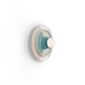 Kinkiet ceramiczny okrągły Ferroluce C2775 Azzurro + Crema Voila Deco / Lampa sufitowa