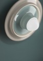 Kinkiet ceramiczny okrągły Ferroluce C2775 Azzurro + Crema Voila Deco / Lampa sufitowa