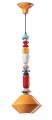 Lampa wisząca ceramiczna geometryczna Ferroluce C2512 Giallo Lariat Deco