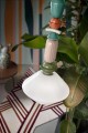Lampa ceramiczna wisząca artystyczna Ferroluce C2712 Bianco Latte Lariat Deco