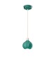 Lampa wisząca ceramiczna kula Ferroluce C2640 Turchese Afoxe Deco