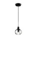 Lampa wisząca ze szkła i ceramiki Ferroluce C2642 Cristallo Trasparente Afoxe Deco
