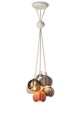 Lampa wisząca szklane i ceramiczne kule Ferroluce C2657 Mix Afoxe Deco