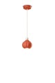 Lampa wisząca ceramiczna kula Ferroluce C2640 Arancio Poke Afoxe Deco