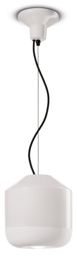 Lampa wisząca z ceramiki Ferroluce C2540 Bianco Grezzo Bellota Deco