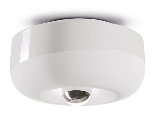 Kinkiet / plafon ceramiczny Ferroluce C2542 Bianco Grezzo Bellota Deco