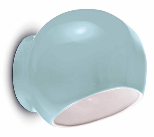Kinkiet ceramiczny Ferroluce C2553 Azzurro Ayrton Deco
