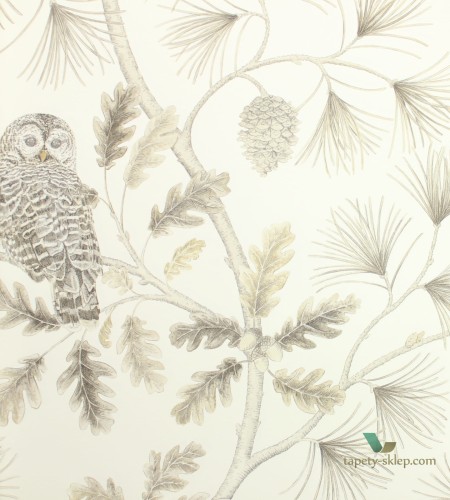 Tapeta sowy i drzewa Sanderson 216598 Owlswick Elysian