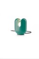 Lampa stołowa ceramiczna Ferroluce C2590 Turchese Batucada Deco