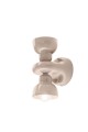 Kinkiet dwupunktowy ceramiczny Ferroluce C2601 Grigio Sabbia Berimbau Deco