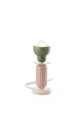 Lampa stołowa ceramiczna Ferroluce C2602 Verde Salvia+Grigio Sabbia Berimbau Deco
