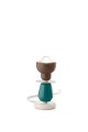 Lampa stołowa z ceramiki Ferroluce C2604 Marrone Moka+Turchese Berimbau Deco