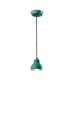Lampa ceramiczna wisząca pojedyncza Ferroluce C2610 Turchese Berimbau Deco