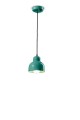 Lampa wisząca pojedyncza ceramiczna Ferroluce C2611 Turchese Berimbau Deco